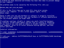 Windows xp/vista/7 藍屏界面