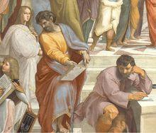 《雅典學院》中的巴門尼德