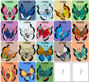 炫翅蝶的18種形態圖