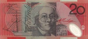 澳元澳大利亞元2002年版20面值