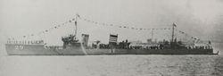 追風號，當時還稱為第十一驅逐艦，1928年才更名為追風