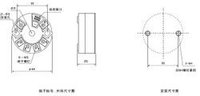 模組式溫度變送器外形尺寸圖