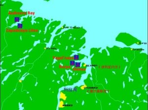 科拉灣所在的位置示意圖