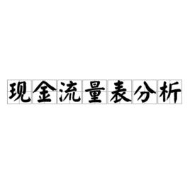 現金流量表分析 現金流量表分析