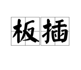 板插 板插