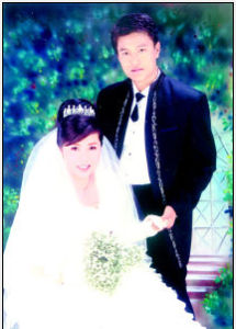 王艷和譚靈均結婚照片