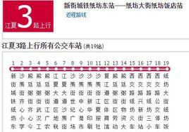 武漢公交江夏3路 武漢公交江夏3路