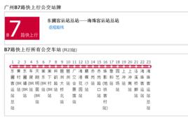廣州公交B7路快線 廣州公交B7路快線