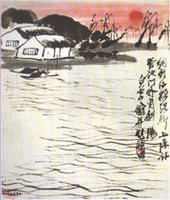 齊白石網乾酒罷圖 齊白石網乾酒罷圖