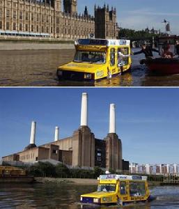 泰晤士河上的冰淇淋車 泰晤士河上的冰淇淋車