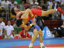 馬努恰爾&middot;克維克利亞比賽中