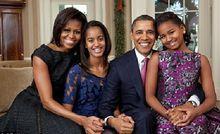 歐巴馬和女兒