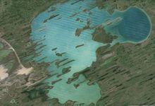 衛星地圖下的恰內湖