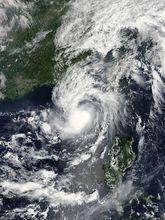 強熱帶風暴百里嘉 衛星雲圖