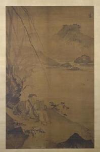 樹下讀書圖 樹下讀書圖