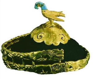 鷹形金冠頂、金冠帶 鷹形金冠頂、金冠帶