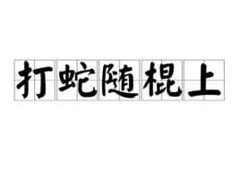 打蛇隨棍上