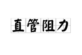 直管阻力 直管阻力