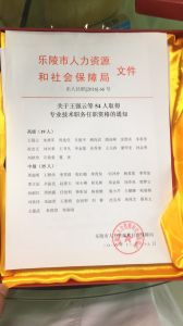 專業技術職務任職資格