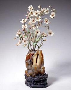 清料石梅花盆景 清料石梅花盆景