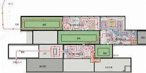 良渚博物院展廳參觀線路圖