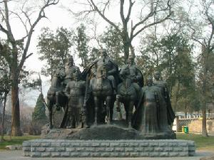 唐高祖龍興太原李源太原起兵雕塑