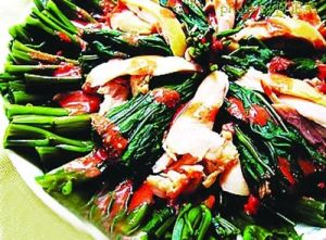 雞絲乳醬通菜 雞絲乳醬通菜