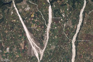義大利東北部的礫石河