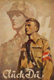 徵募希特勒青年團裝甲師成員的海報