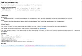 GetCurrentDirectory GetCurrentDirectory