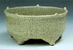 南宋哥窯五足洗