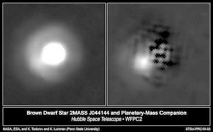 天文學家發現一顆奇特天體，因質量太小而無法被劃歸為褐矮星，因為太年輕也無法被劃為一顆行星。