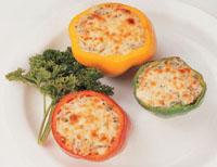 三色青椒盅 三色青椒盅