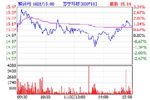 蘇寧環球股份有限公司股市分析