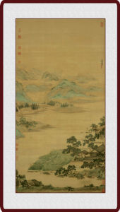 蓮溪漁隱圖軸 蓮溪漁隱圖軸