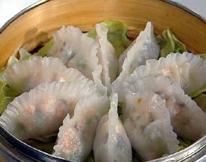 水晶南瓜雞肉餃