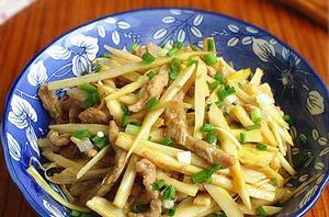 鮮竹筍炒豬肉 鮮竹筍炒豬肉