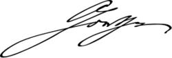 歌德的簽名。