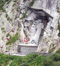 蘇沃洛夫紀念碑在瑞士的阿爾卑斯山