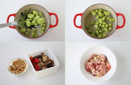 雞肉燒蠶豆 雞肉燒蠶豆