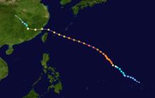 超強颱風瑪莉亞 路徑圖