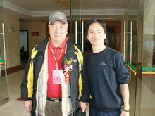 影視明星于海與莫天崇教練