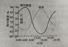 圖3   相對濕度的日變化