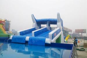 支架游泳池海豚滑梯