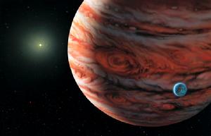 （圖）巨蟹座55星的海王星級行星