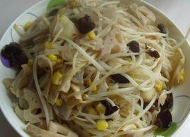 清炒藕片豆芽 清炒藕片豆芽