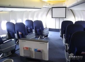 波音787夢想飛機客艙