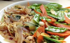 雞絲荷蘭豆 雞絲荷蘭豆