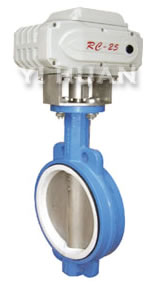 電動襯氟調節蝶閥