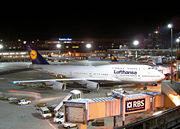（圖）漢莎航空公司的一架波音747-400